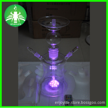 LED Russian Glass Hookah with Colors Changing LED